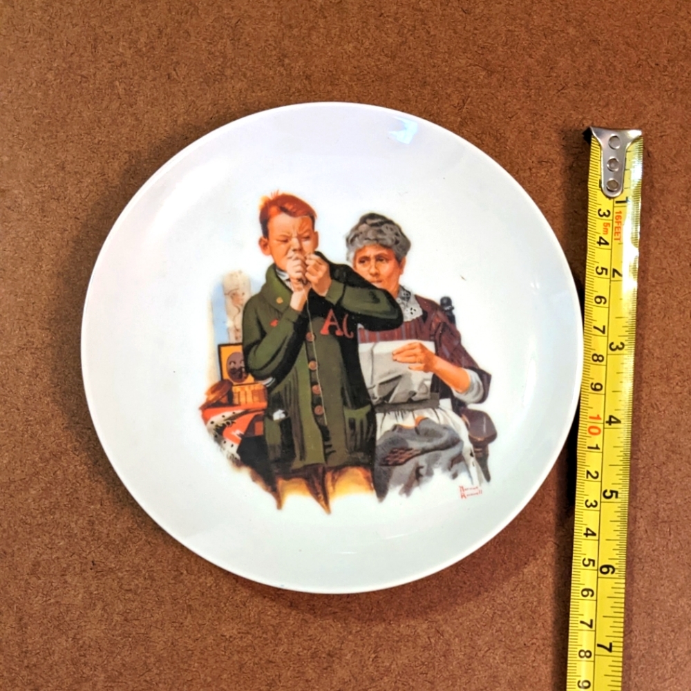 Norman Rockwell China Plate Decor